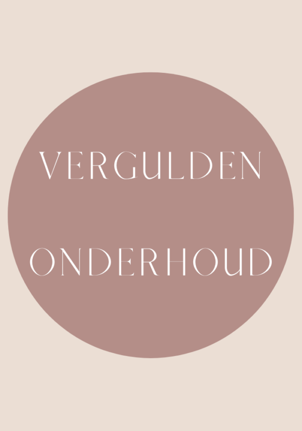 Vergulden / Onderhoud